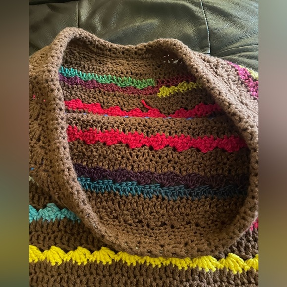 DIY Knit Afghan Skirt with Boa Hem. - Picture 3 of 3